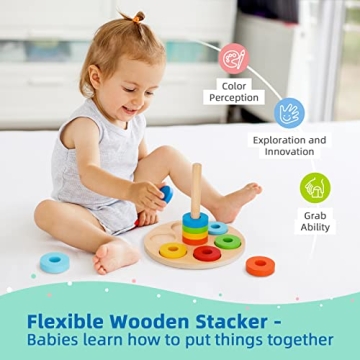 Tookyland Montessori Toy Set for 1-Year-Olds - 8 Educational Toys