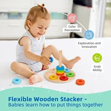 Tookyland Montessori Toy Set for 1-Year-Olds - 8 Educational Toys