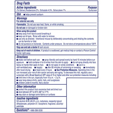 Coppertone Tanning Sunscreen Spray SPF 15 Protective Tanning Spray