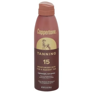 Coppertone Tanning Sunscreen Spray SPF 15 Protective Tanning Spray