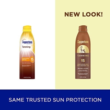 Coppertone Tanning Sunscreen Spray SPF 15 Protective Tanning Spray