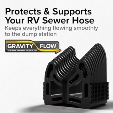 Camco Sidewinder RV Sewer Hose Support - Easy Setup and Storage