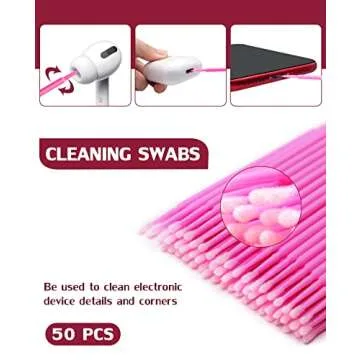 Aocii Cleaner kit for Airpod, Cleaning Putty Compatible with Airpod 3 Airpods pro, Phone Charging Port Cleaning Tool, Pink Cleaner kit for iPhone/Speaker/Earbud, Electronics Cleaner, Gift for Women