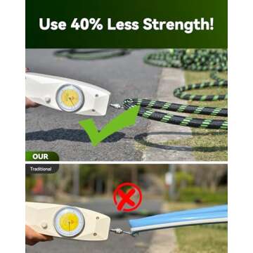 RAINPOINT 100 ft No-Kink Metal Garden Hose