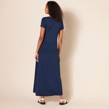 Stylish Amazon Essentials Women's Short-Sleeve Maxi Dress