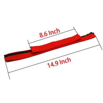 Heavy Duty Door Strap for Jeep Wrangler JK JKU 2007-2018, 2PCS Red Limiting Straps