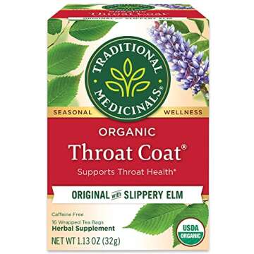 Organic Throat Coat Herbal Tea - Soothing Relief for Your Throat