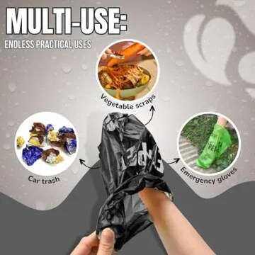 Pet N Pet 1080 Counts Black Poop Bags for Dogs, 38% Plant Based & 62% PE Extra Thick Dog Poop Bags Rolls, 9" x 13" Unscented Dog Bags for Poop, Doggie Poop Bags, Cat Poop Bags, Pet Waste Bags