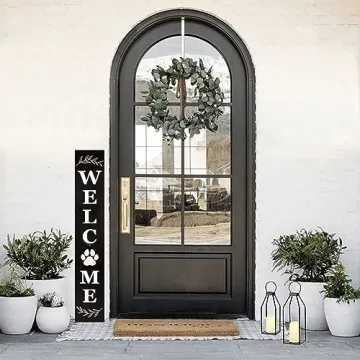 Modern Farmhouse LED Lanterns with Timer Set of 2