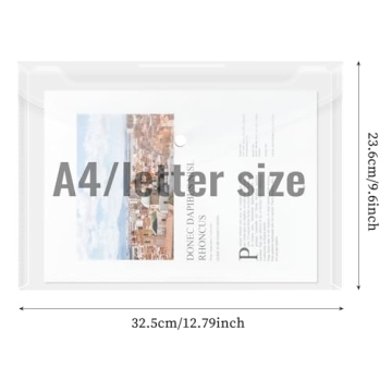 Buy EOOUT 50pcs Clear Poly Envelopes with Snap Closure