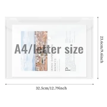 Buy EOOUT 50pcs Clear Poly Envelopes with Snap Closure