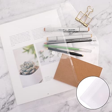 Buy EOOUT 50pcs Clear Poly Envelopes with Snap Closure