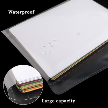Buy EOOUT 50pcs Clear Poly Envelopes with Snap Closure