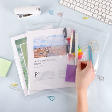 Buy EOOUT 50pcs Clear Poly Envelopes with Snap Closure