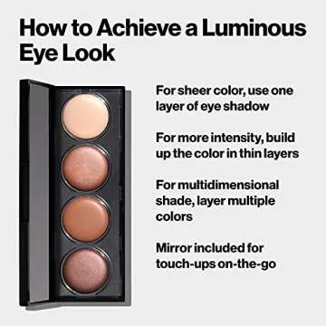 Revlon Crème Eyeshadow Palette, Illuminance Eye Makeup with Crease- Resistant Ingredients, Creamy Pigmented in Blendable Matte & Shimmer Finishes, 715 Precious Metals, 0.12 Oz