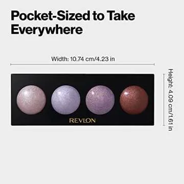 Revlon Crème Eyeshadow Palette, Illuminance Eye Makeup with Crease- Resistant Ingredients, Creamy Pigmented in Blendable Matte & Shimmer Finishes, 715 Precious Metals, 0.12 Oz