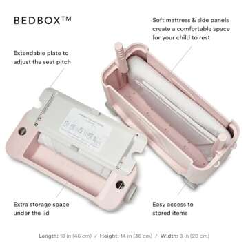 JetKids by Stokke Travel Bundle, Pink - Includes Kid’s Ride-On Suitcase & In-Flight Bed + Crew BackPack - Best for Ages 3-7