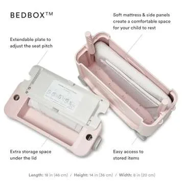 JetKids by Stokke Travel Bundle, Pink - Includes Kid’s Ride-On Suitcase & In-Flight Bed + Crew BackPack - Best for Ages 3-7