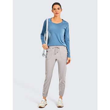 CRZ YOGA Women's Lightweight Joggers with Pockets