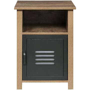 OneSpace Norwood Range Locker End Table, Oak