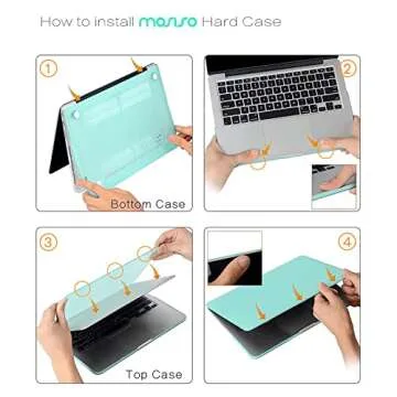 MOSISO Case Only Compatible with MacBook Pro Retina 13 inch (Models: A1502 & A1425) (Older Version Release 2015 - end 2012), Plastic Hard Shell Case & Keyboard Cover & Screen Protector, White