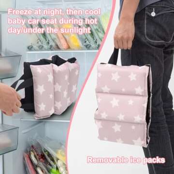 Car Seat Cooling Pad for Infants, Summer Comfort Cushion
