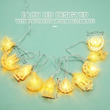 Eid Al Adha String Lights - Festive Battery Operated Decor