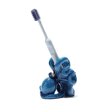 Whimsical Blue Octopus Toothbrush Holder for Kids - Fun & Functional Bathroom Decor