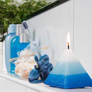 Blue Octopus Toothbrush Holder for Kids - Fun Bathroom Accessory