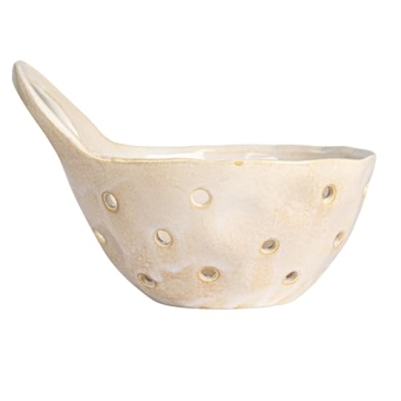 Buy Set of 2 Cream Stoneware Colanders Online