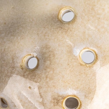 Buy Set of 2 Cream Stoneware Colanders Online