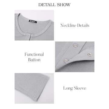 BTFBM Women Long Sleeve V Neck Casual Fall Shirts