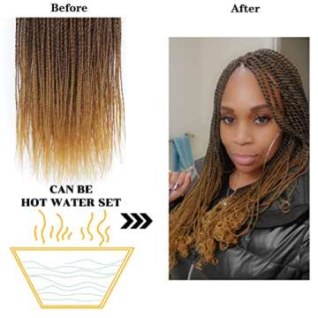 NAYOO Senegalese Twist Crochet Hair - 8 Packs 26 Inch Crochet Hair For Black Women, 35 Strands/Pack ...