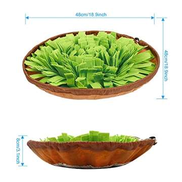 Snuffle Mat for Dogs Sniffing Feeding Mat,Dog Snuffle Mat Slow Feeding Bowl Dog Anti-Slip Nose Work ...