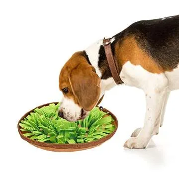 Snuffle Mat for Dogs Sniffing Feeding Mat,Dog Snuffle Mat Slow Feeding Bowl Dog Anti-Slip Nose Work Spliced Training Mat Encourages Natural Foraging Skills,Stress Release