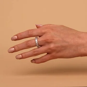 PAVOI 14K Gold Stackable Rings with Cubic Zirconia