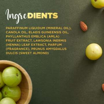 Dabur Hair Oil- Amla Gold, Serum, Almond and Henna - 300 ml - Natural Treatment for Women - Hair Fall Prevention, Scalp Nourishment and Strong