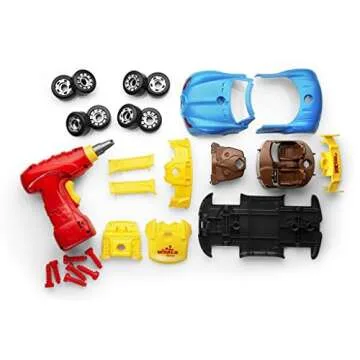Play22 30 Pcs Take Apart Racing Car Toddler Toys Set - Build Your Own Car with Drill, Engine Sounds & Lights - Toy Car Constructions Set Stem Building Learning Education Toys for Kids Ages 3+ Years