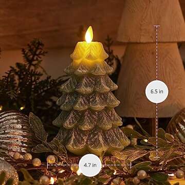 Luminara Flameless LED Candle - Elegant Christmas Tree Design