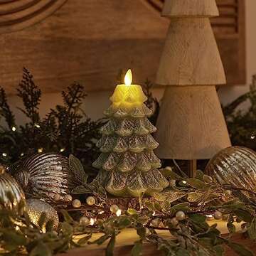 Luminara Flameless LED Candle - Elegant Christmas Tree Design