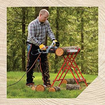 Oregon Steel Log Saw Horse for Efficient Wood Cutting