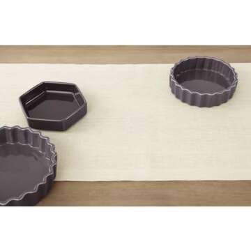 Solino Home Linen Ivory Table Runner 72 Inches Long - Fete, 100% Pure Linen Dining Table Runner 14 x 72 Inch Ideal for Wedding, Spring, Easter