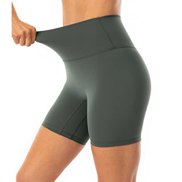 Lavento Women's Soft Yoga Shorts 6 Inch for All-Day Comfort