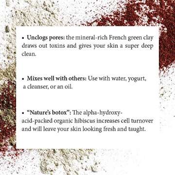 S.w. Basics Hibiscus Facial Mask With Organic Hibiscus French Green Clay & Lavender, 2.5 Oz