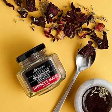 S.w. Basics Hibiscus Facial Mask With Organic Hibiscus French Green Clay & Lavender, 2.5 Oz