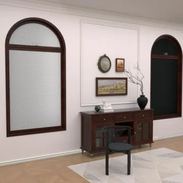 Elegant Myshade Arch Window Shades for Half-Moon Windows