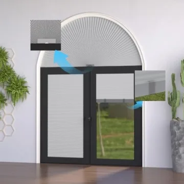 Elegant Myshade Arch Window Shades for Half-Moon Windows