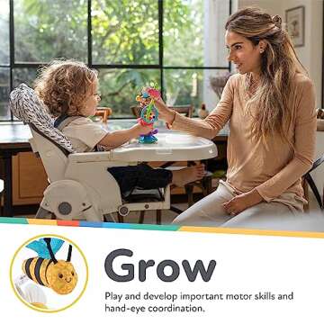 Nuby Buzzy Blossoms with Suction Base High Chair Interactive Toy for Early Development