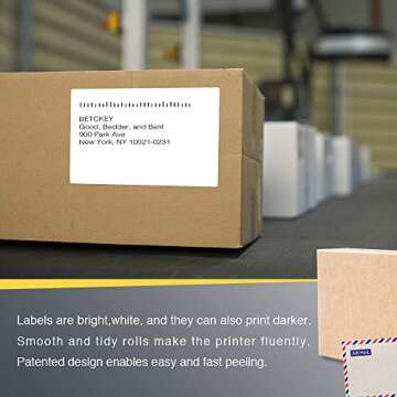 BETCKEY 4" x 6" Premium Shipping Labels for Efficient Use