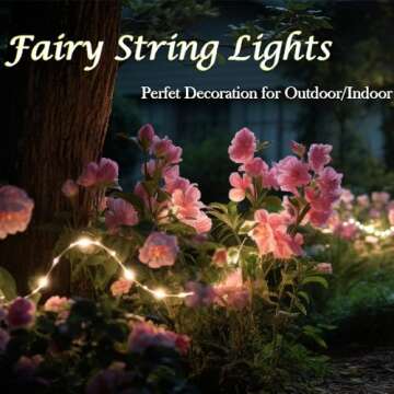4 Pack 20FT 60 LED Fairy Lights Battery Operated with Timer, Waterproof Twinkle Lights Indoor Outdoo...
